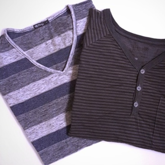 on the byas Other - Two men's T-shirts, 1 short, 1 long sleeve size L
